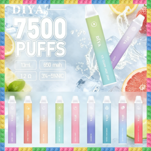 DIYA 叮啞 7500口 拋棄式一次性電子煙 全口味款式