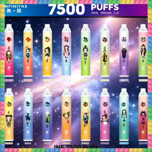 INF 無限 X 鬼滅之刃 限定款7500 Puffs 一次性電子煙｜動漫聯名高口數拋棄式電子菸，台灣熱賣款